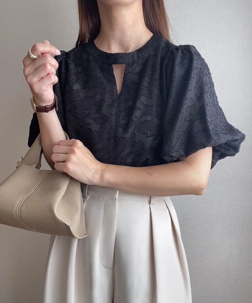 「FILLOU」 半袖ブラウス X-LARGE クリーム レディース_画像8