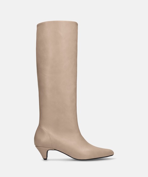 「MAMIAN」 ロングブーツ M グレイッシュベージュ レディース_画像7