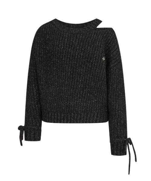 ANDWANG ニット セーター Glitter Off-Shoulder Loose Knit レディース