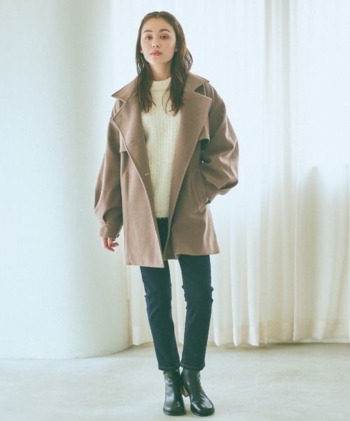 「mysty woman」 チェスターコート FREE ホワイト系その他 レディース_画像7