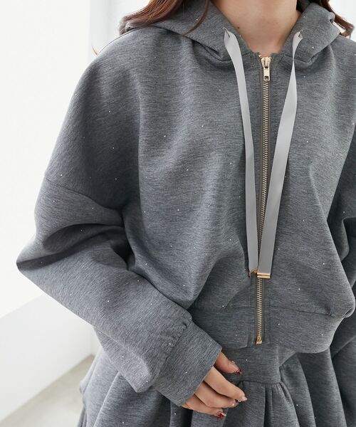 MAJESTIC LEGON（マジェスティックレゴン） パーカー ドロストリボン