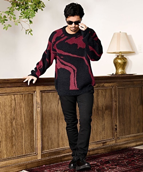 「CavariA」 スキニーパンツ X-LARGE ブラック メンズ_画像2