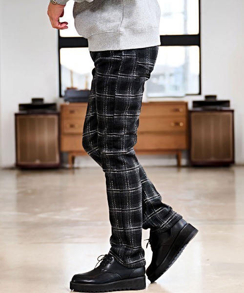 「CavariA」 スキニーパンツ X-LARGE ブラック メンズ_画像6
