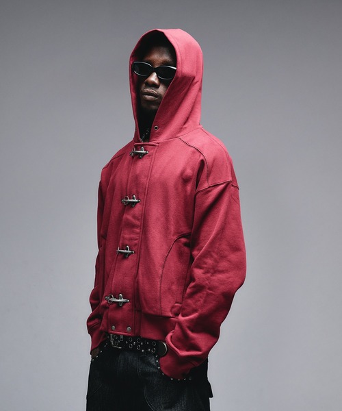 ANDER HUNK ジップアップパーカー SMALL ブラック メンズ : ZOZOTOWN