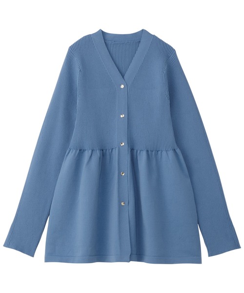 「alotta」 ニットカーディガン M スミクロ レディース_画像5