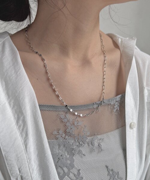 DouDou（ドゥドゥ） ネックレス オーバルロングチェーンネックレス