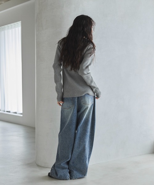 「feepur」 ニットカーディガン MEDIUM ブラック レディース_画像7