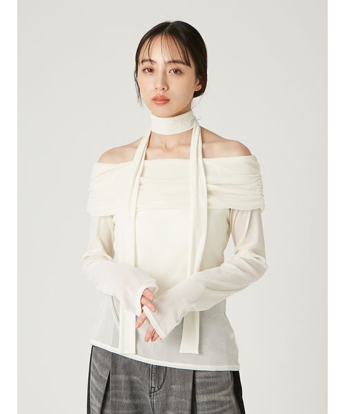 「FRAY I.D」 長袖カットソー F グレー レディースの画像