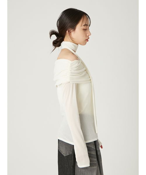 「FRAY I.D」 長袖カットソー F グレー レディースの画像