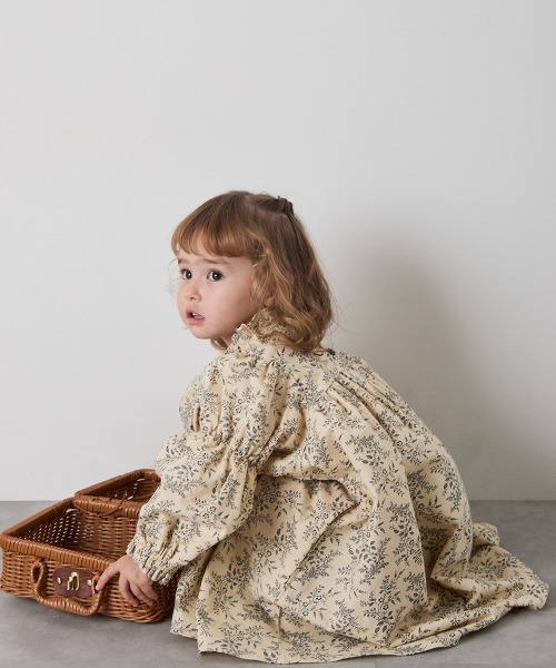 「riziere」 「KIDS」7分袖ワンピース 90 チェリーレッド キッズ_画像5