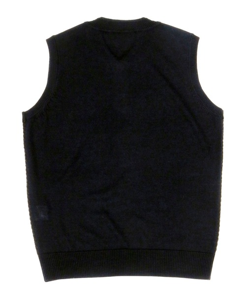 「TOKYO SHIRTS」 ノースリーブニット M ダークグレー メンズ_画像2