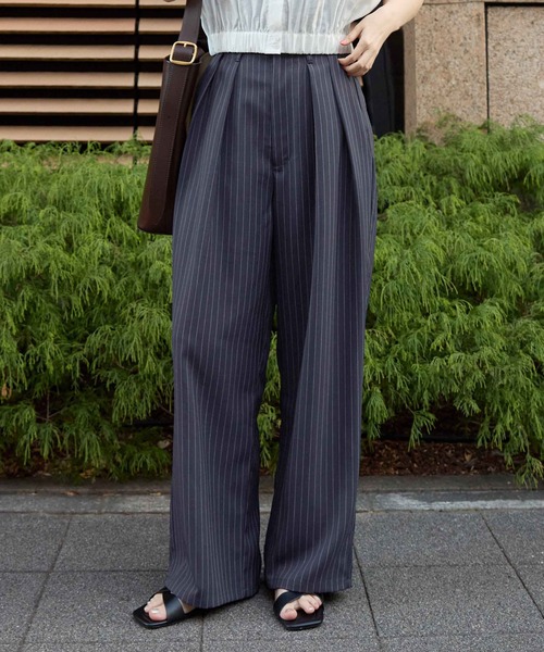 CHAN ME」 スラックス SMALL ネイビー レディース : ZOZOTOWN Yahoo!店