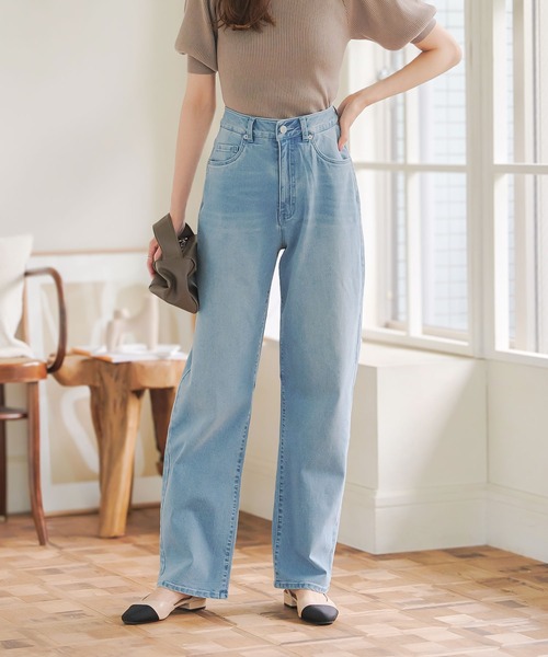 「KOBE LETTUCE」 デニムパンツ - ライトブルー レディース_画像4