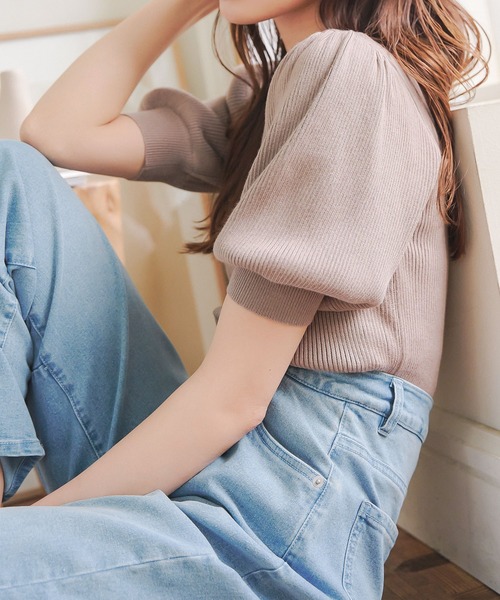 「KOBE LETTUCE」 デニムパンツ - ライトブルー レディース_画像5