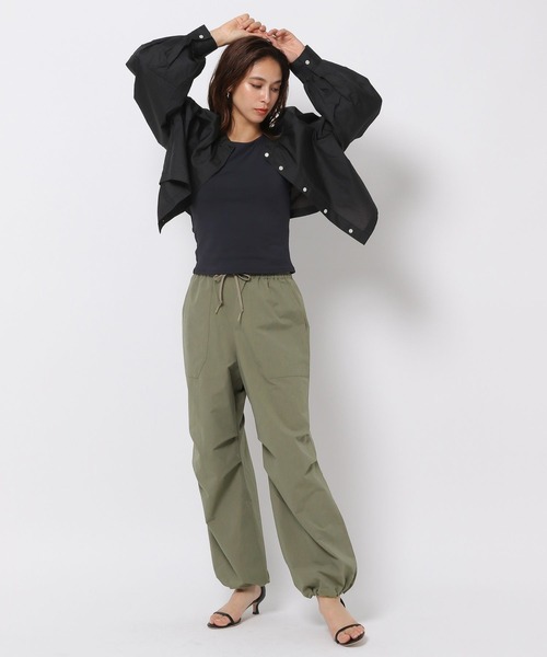 「HEREIAM」 長袖シャツ FREE スカイブルー レディース_画像4