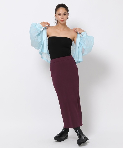 「HEREIAM」 長袖シャツ FREE スカイブルー レディース_画像9