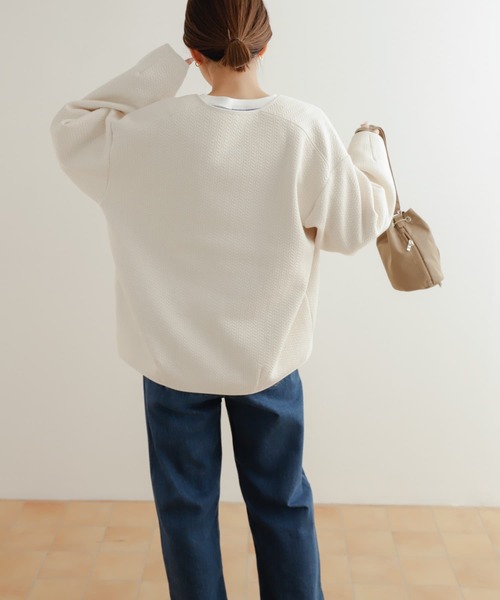 「URBAN RESEARCH DOORS」 ノーカラージャケット MEDIUM アイボリー レディース_画像6