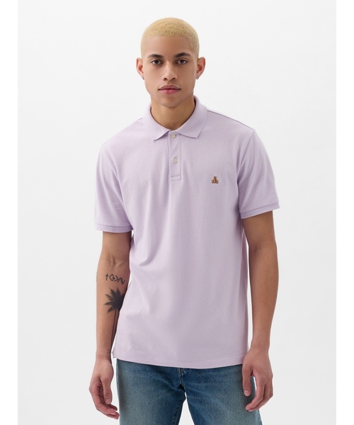 「GAP」 半袖ポロシャツ X-SMALL ホワイト メンズ_画像9