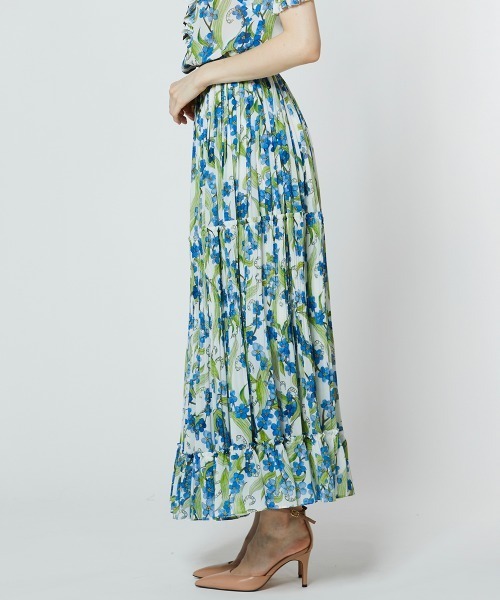 Sov. ロング スカート フラワーシフォンスカート : ZOZOTOWN Yahoo!店