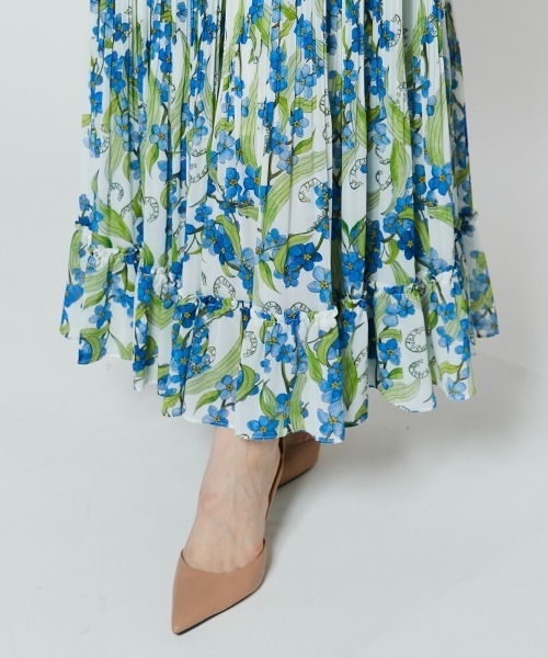Sov. ロング スカート フラワーシフォンスカート : ZOZOTOWN Yahoo!店