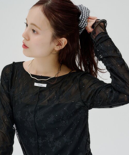 lilium by lily tシャツ 「lilium by lily」レイヤードシアートップス