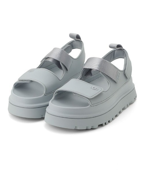 「UGG」 フラットサンダル 22cm ライトグレー レディース_画像3