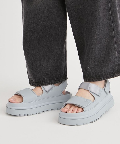 「UGG」 フラットサンダル 22cm ライトグレー レディース_画像4