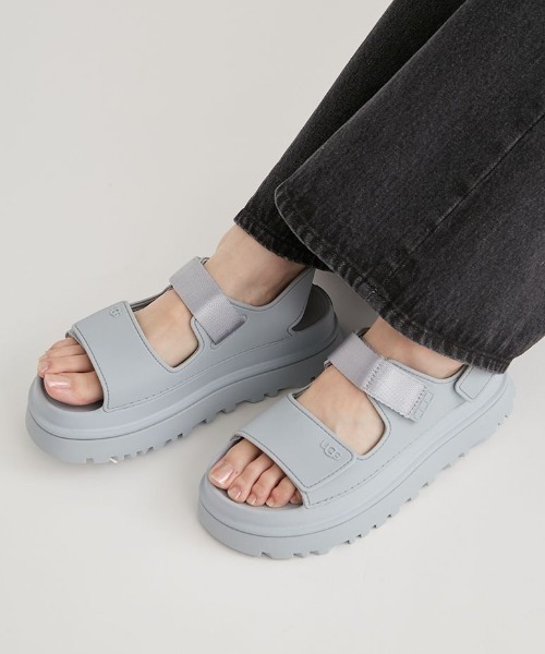「UGG」 フラットサンダル 22cm ライトグレー レディース_画像5