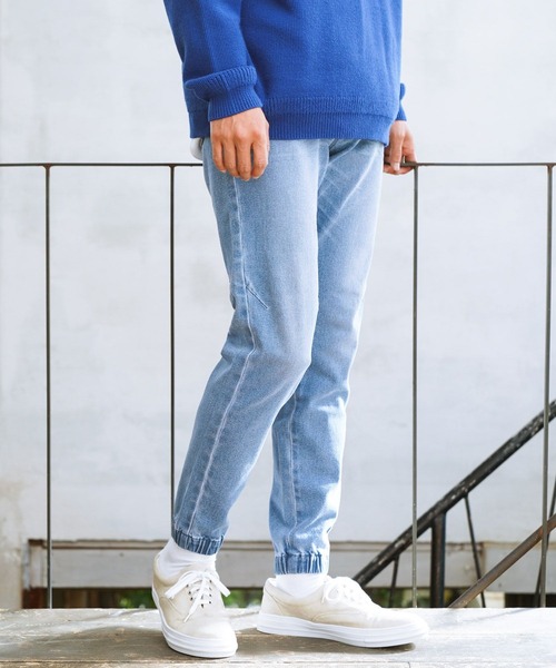 「BAYFLOW」 デニムパンツ LARGE ライトブルー メンズ_画像3
