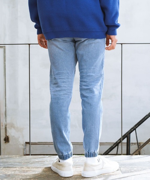 「BAYFLOW」 デニムパンツ LARGE ライトブルー メンズ_画像4