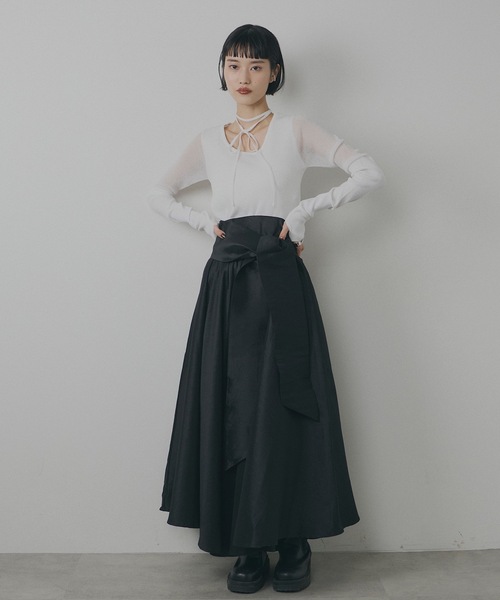 「VIOLETTA」 ロングスカート S ブラック レディース_画像6