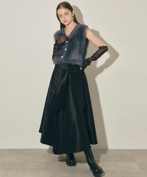 「VIOLETTA」 ロングスカート S ブラック レディース_画像7