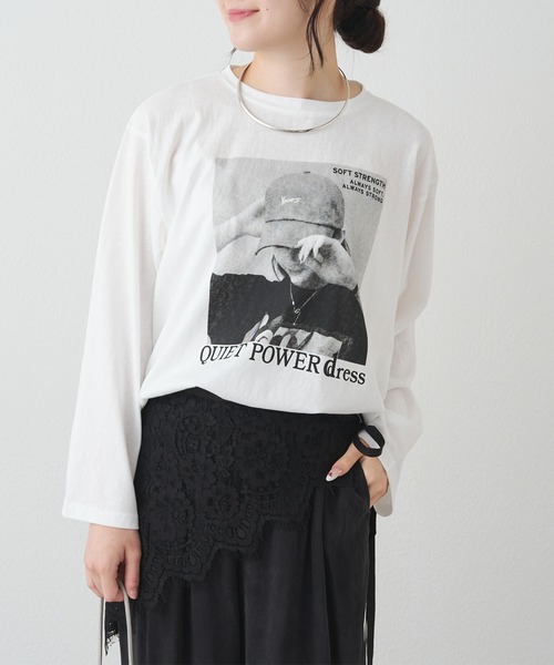 pual ce cin tシャツ フォトプリントロンT レディース : ZOZOTOWN