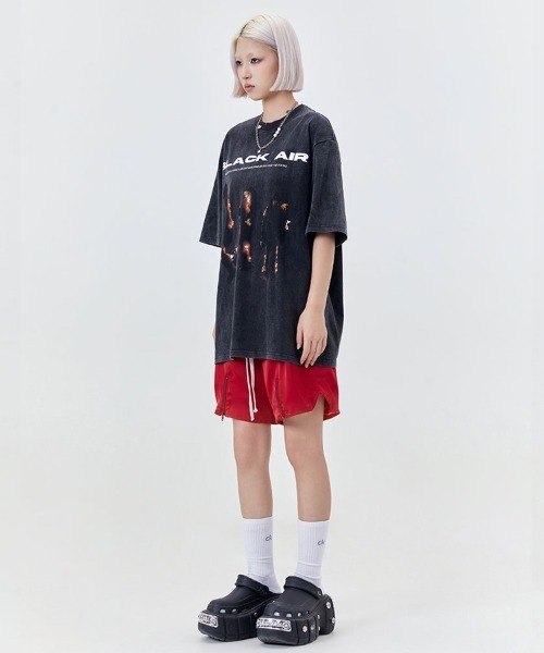 「Ressaca」 半袖Tシャツ L レッド メンズ_画像8