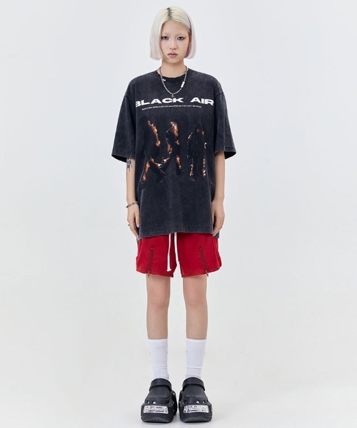 「Ressaca」 半袖Tシャツ L レッド メンズ_画像9