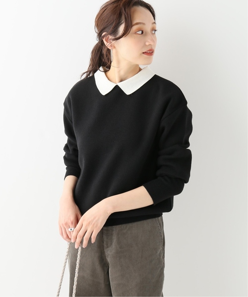 IENA（イエナ） ニット sese襟付きミラノリブプルオーバー