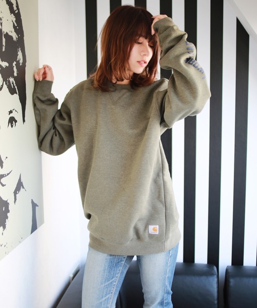 国内配送 スウェット Carhartt 裏起毛長袖トレーナー スウェットシャツ 輝く高品質な Www Thaihealthcenter Org