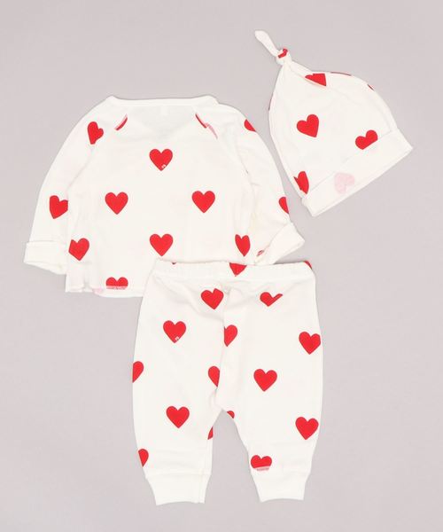 限定製作 ベビー ハートプリント３点セット お歳暮 Www Muslimaidusa Org