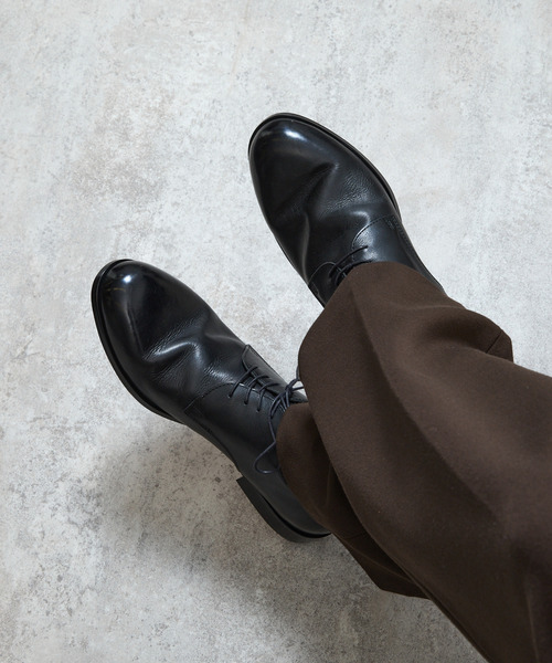 And A ビジネスシューズ PADRONE パドローネ / DERBY PLAIN TOE