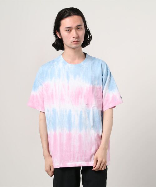 DISCUS tシャツ Tシャツ メンズ タイダイ染め ポケット付き 半袖T