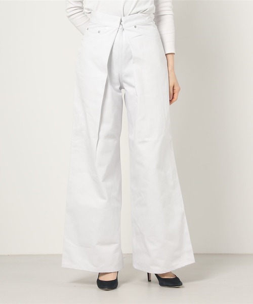 ジーンズ デニム デニムパンツ RIGID DENIM WIDE PANTS (SHORT LENGTH) レディースの画像