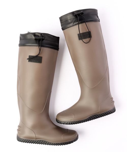 バニーブーツ　厚底　レインブーツ パッカブル レインブーツ レディース メンズ KF400 フィールドテックス