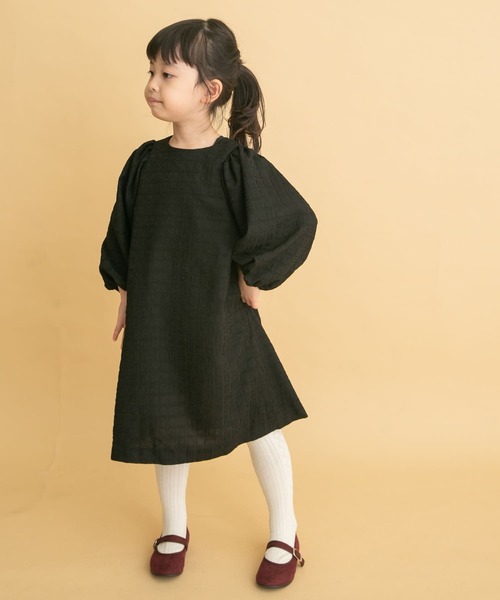 【BLACK】チェック柄ドレスワンピース(KIDS) URBAN RESEARCH DOORS（アーバンリサーチドアーズ） ワンピース