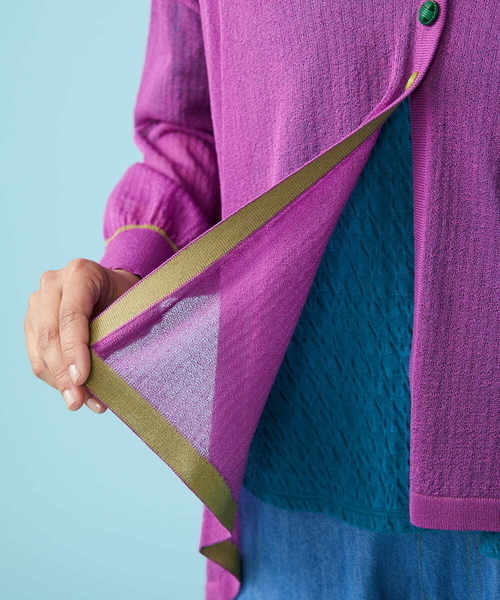 Jocomomola / ホコモモラ Ligero ニットトッパーカーディガン Jocomomola｜Flor フラワー刺繍トッパーカーディガン | Rakuten