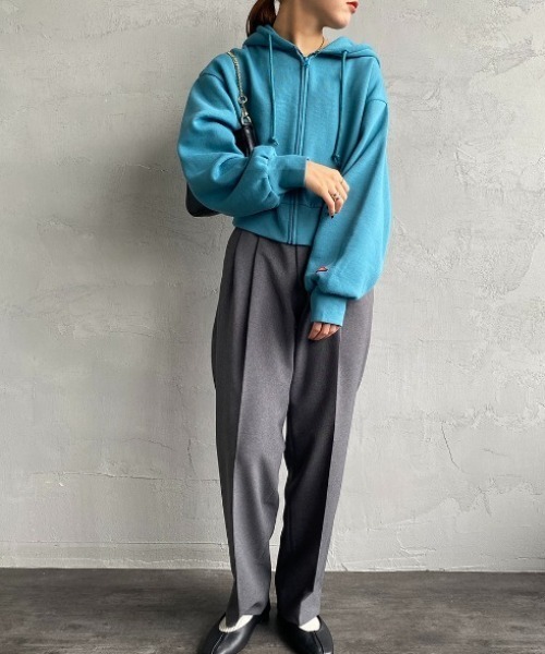 パーカー 「WEB先行予約」「HEALTHKNIT/ヘルスニット」 別注 ショート丈 クラシックスウェットジップパーカー レディース Healthknit パーカー 「HEALTHKNIT/ヘルスニット」 別注