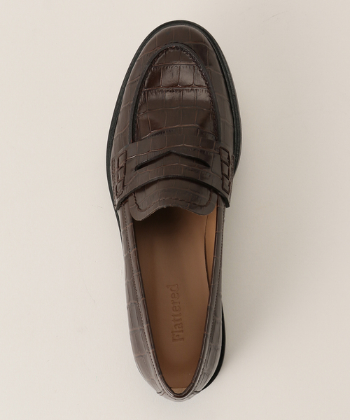 IENA LA BOUCLE ローファー 「FLATTERED/フラッタード」croco 