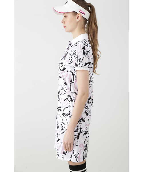 ワンピース 「PINKY GOLF」オプティカルフラワープリントワンピース PINKY GOLF