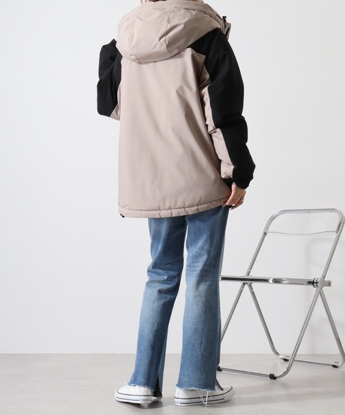 SUGGESTION ダウンジャケット ダウン Natural stretch switching