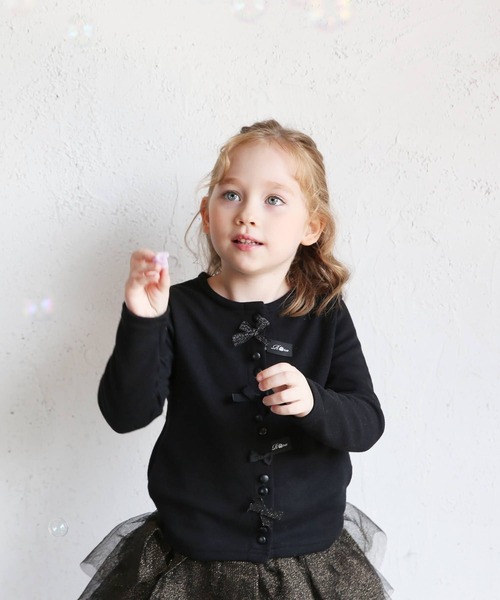 Rora（ローラ） カーディガン マホ カーディガン ポケット付き 黒