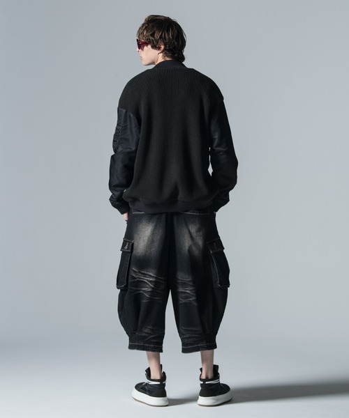 glamb クロップド デニム カーゴパンツ 定価2万4750円 glamb（グラム） カーゴパンツ Cropped Denim Cargo Pants